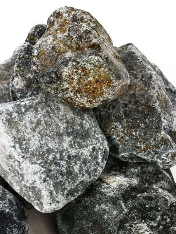 Серпентинит коробка 10 кг Обвалованный фракция 70 - 150 мм