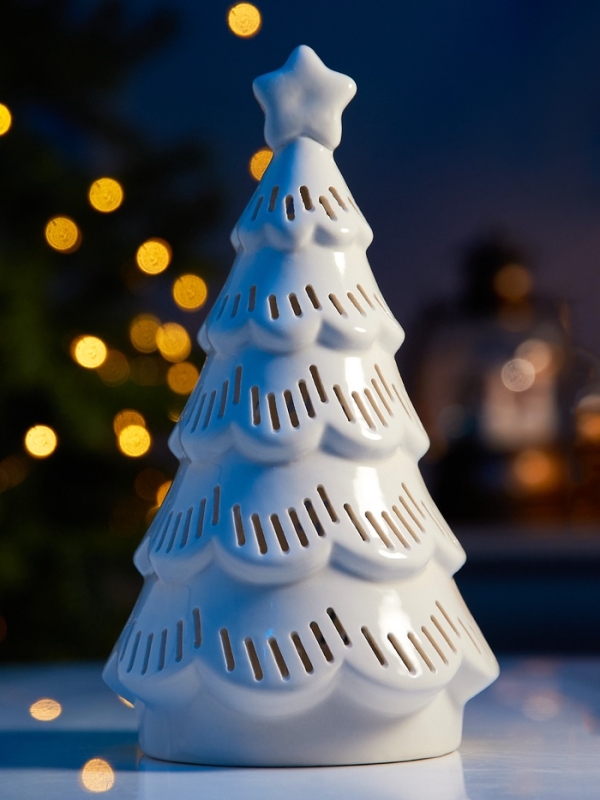 Светодиодная фигура Светодиодная фигура "Елочка ажурная" 19.8х10.8х10.8, 1 LED, LR44x3(в компл.), Т/БЕЛЫЙ