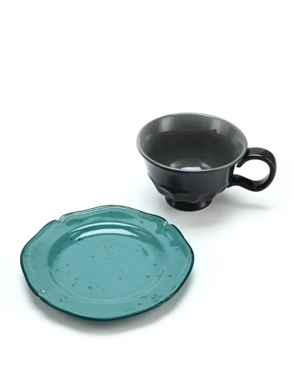 Чайная пара &laquo;Азур&raquo;, 2 предмета, кружка 280 мл, блюдце d=16 см, Dolce Ceramo