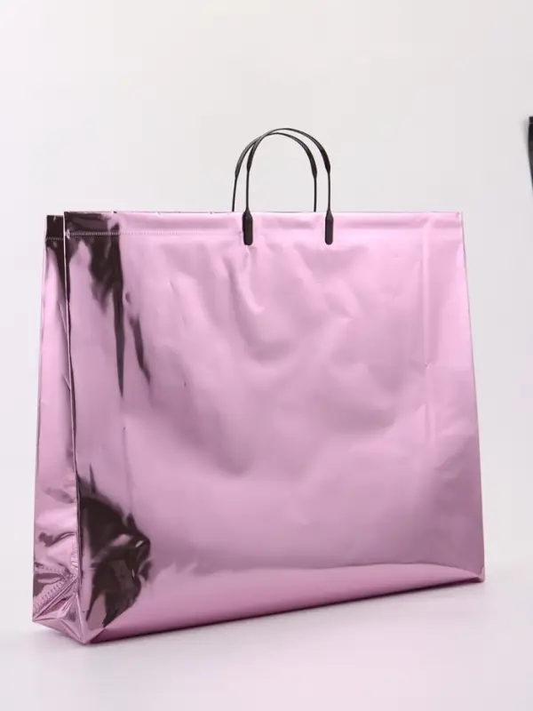 Пакет подарочный ПВХ, голография, розовый, пластиковая ручка, 50×42×12 см Пакет подарочный ПВХ, голография, розовый, пластиковая ручка, 50×42×12 см