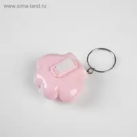 Фонарик брелок для ключей на кольце &laquo;Лапка&raquo;, 1 режим, 3 LR41, 3.5&times;4 см, МИКС