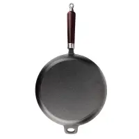 VETTA Сковорода чугун, d22х5см, деревянная ручка, индукция