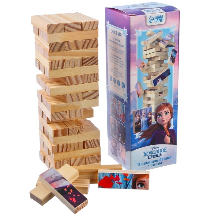 Падающая башня + пазлы, Холодное сердце Падающая башня + пазлы, Холодное сердце