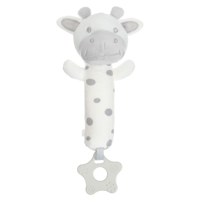 Пищалка - погремушка «Коровка», с прорезывателем, Крошка Я Пищалка - погремушка «Коровка», с прорезывателем, Крошка Я