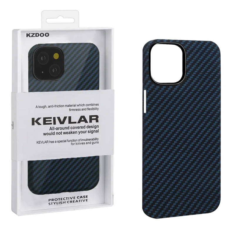 Чехол iPh 15 Kevlar Blue K-DOO Чехол iPh 15 Kevlar Blue K-DOO