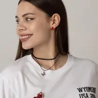 Серьги со стразами &laquo;Сердце&raquo; sweet love, цвет красный в золоте