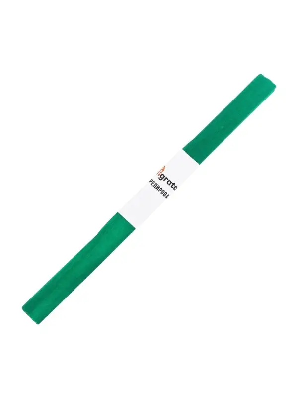 Бумага крепированная 50&times;200 см, в рулоне, 32 г/м&sup2;, зелёная