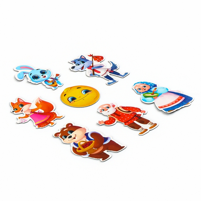 Набор развивающих магнитов. Театр по мотивам русской народной сказки «Колобок» Набор развивающих магнитов. Театр по мотивам русской народной сказки «Колобок»