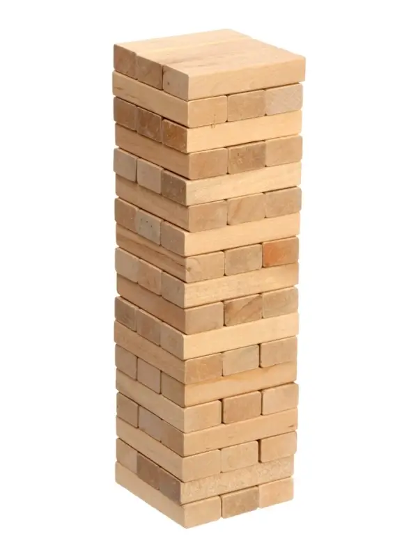 Падающая башня дженга Время игры, 54 бруска, 27&times;7.5 см
