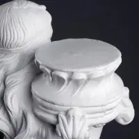 Фигура - подставка &laquo;Восточная красавица&raquo; белая, 30&times;27&times;90 см