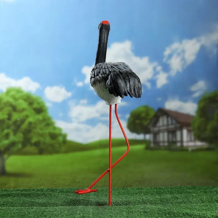 Садовая фигура из полистоуна &laquo;Журавль&raquo;, 57&times;30&times;14 см