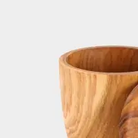 Кружка с крышкой, 11&times;8.5&times;10.5 см, тиковое дерево