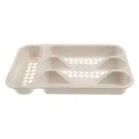 Лоток для столовых приборов тм VETTA Кантри, 4 секции, 33х19,5х4,5см, пластик