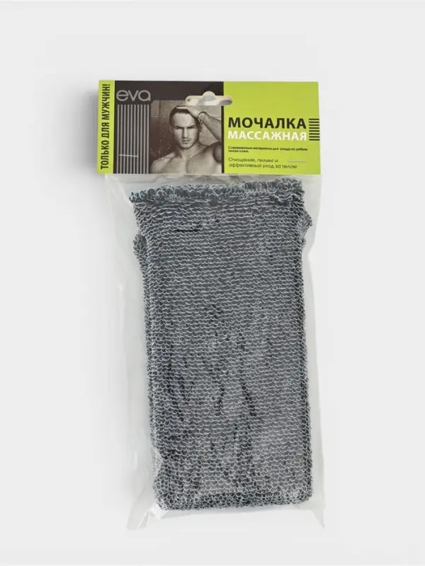 Мочалка банная длинная &laquo;Букле&raquo;, мужская, объёмная, 40&times;11 см
