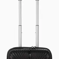 Чемодан на съёмных колёсах, 18", кодовый замок, 33&times;16&times;49 см, чёрный