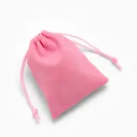 Мешочек бархатный, 7&times;9 см, розовый