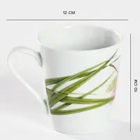 Кружка Добрушский завод &laquo;Стрекоза&raquo;, 300 мл, фарфор, белая