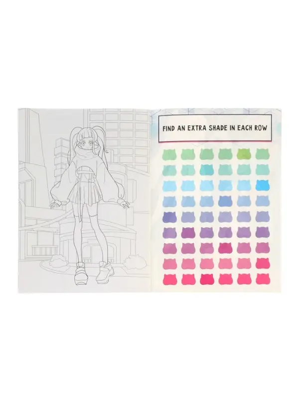 CYBER anime coloring book