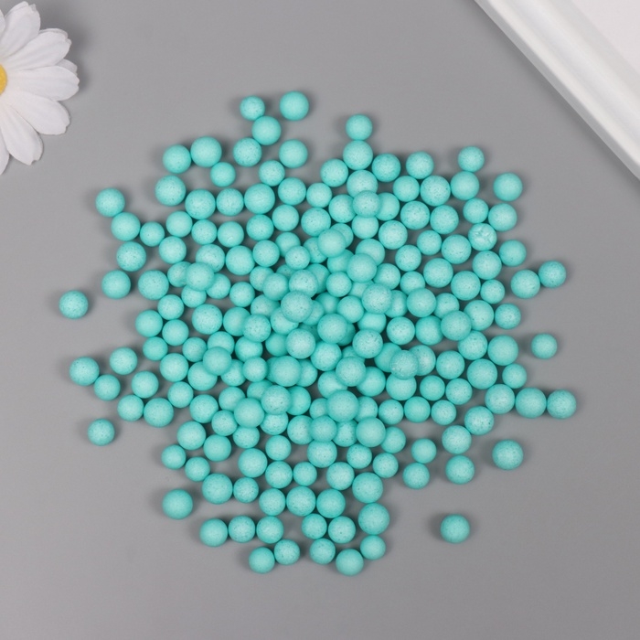 Декор для творчества пенопласт Декор для творчества пенопласт "Ассорти шариков" бирюзовый набор 10 гр