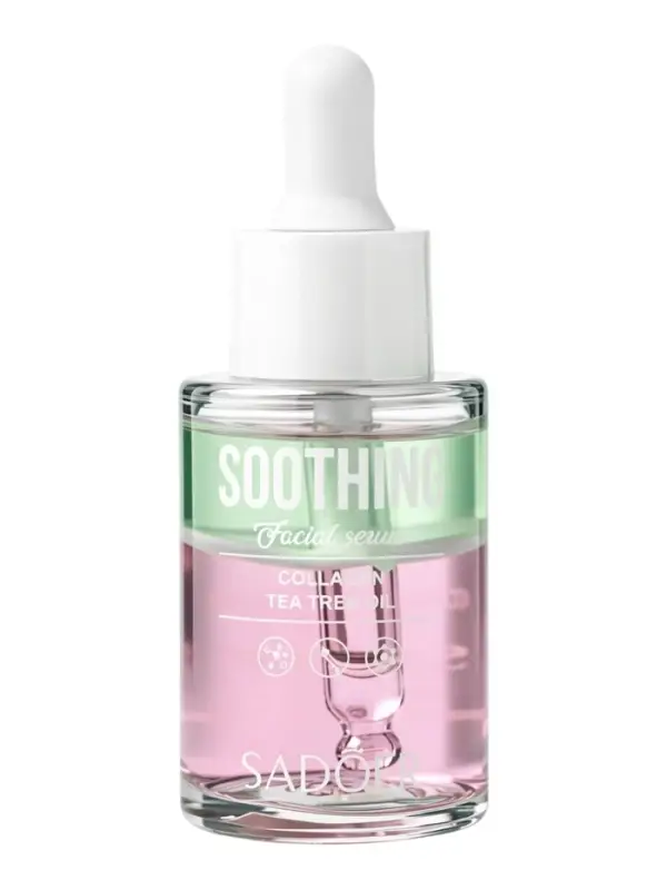 Увлажняющая сыворотка для лица Sadoer с коллагеном и экстрактом чайного дерева, 30 мл