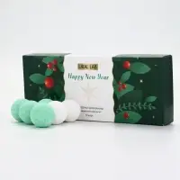 Бомбочки для ванны Happy New Year, аромат рождественская ель, набор 12 шт х 20 г, URAL LAB