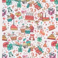 Бумага упаковочная &laquo;Угощения&raquo;, глянец, 70&times;100 см
