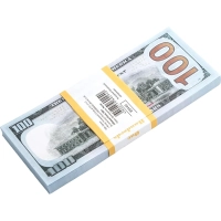 Деньги сувенирные Забавная Пачка 100 долларов, 89449