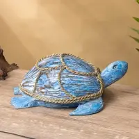 Сувенир "Черепаха" дерево сиграсс, кокос, 25х16х10 см, цв. голубой Сувенир "Черепаха" дерево сиграсс, кокос, 25х16х10 см, цв. голубой