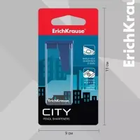 Точилка ErichKrause City Classic, с контейнером, МИКС
