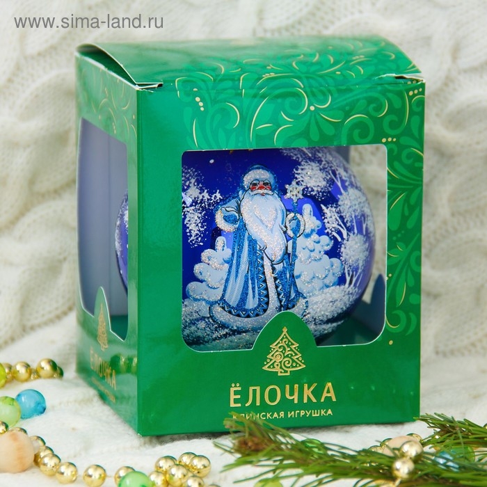 Шар Шар "Дед Мороз" d-9,5 см, микс