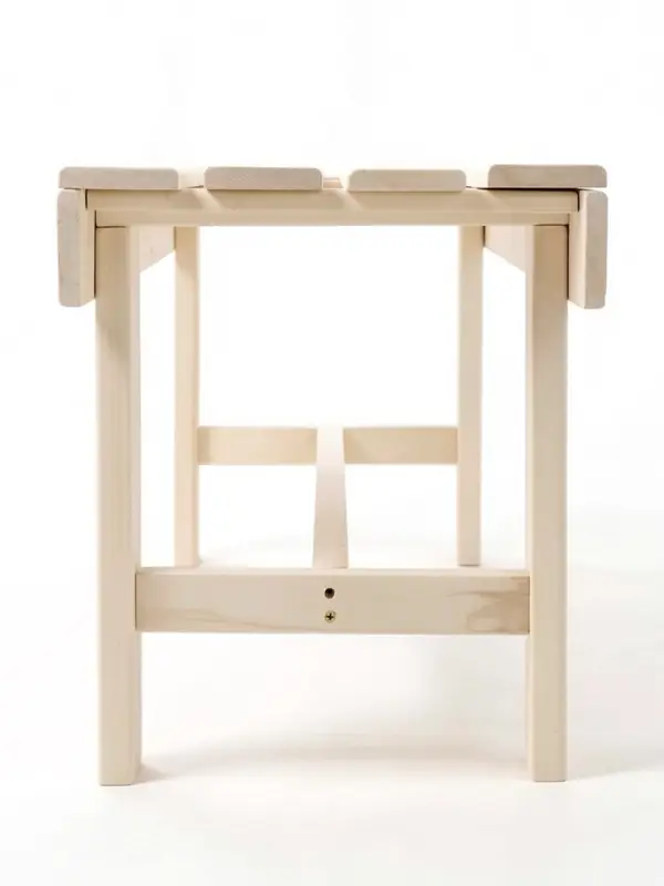 Лавка деревянная для дачи и бани, 150&times;40&times;41 см, из наличника