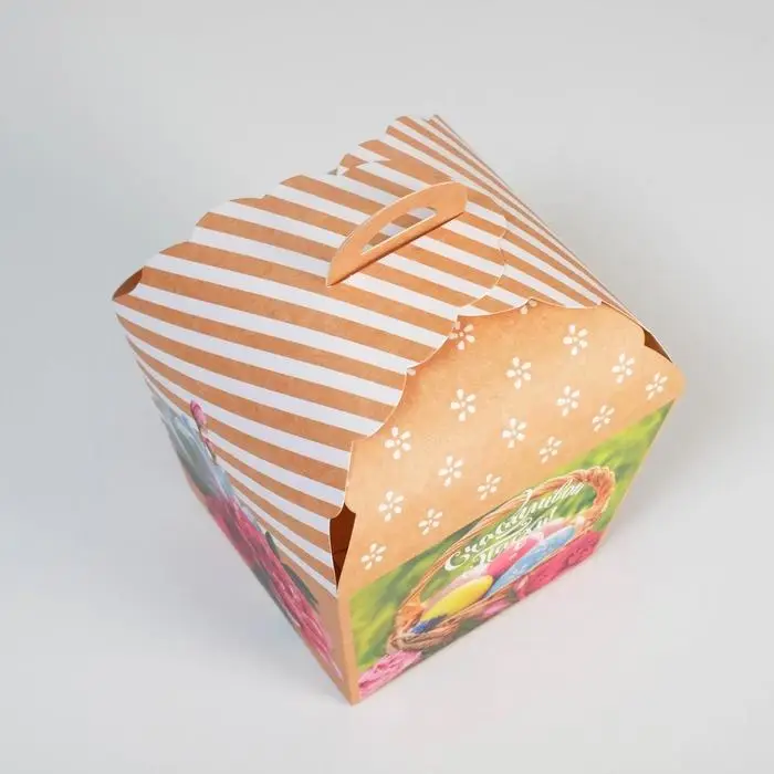 Коробка кондитерская складная, упаковка «Счастливой Пасхи», 17 х 17 х 26 см Коробка кондитерская складная, упаковка «Счастливой Пасхи», 17 х 17 х 26 см