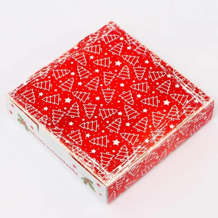 Подарочная коробка сборная с окном «Прекрасного настроения», 13×13×3 см Подарочная коробка сборная с окном «Прекрасного настроения», 13×13×3 см