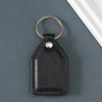 Кожаный брелок для ключей на кольце &laquo;Якорь&raquo;, (кожзам), 6.8&times;4 см