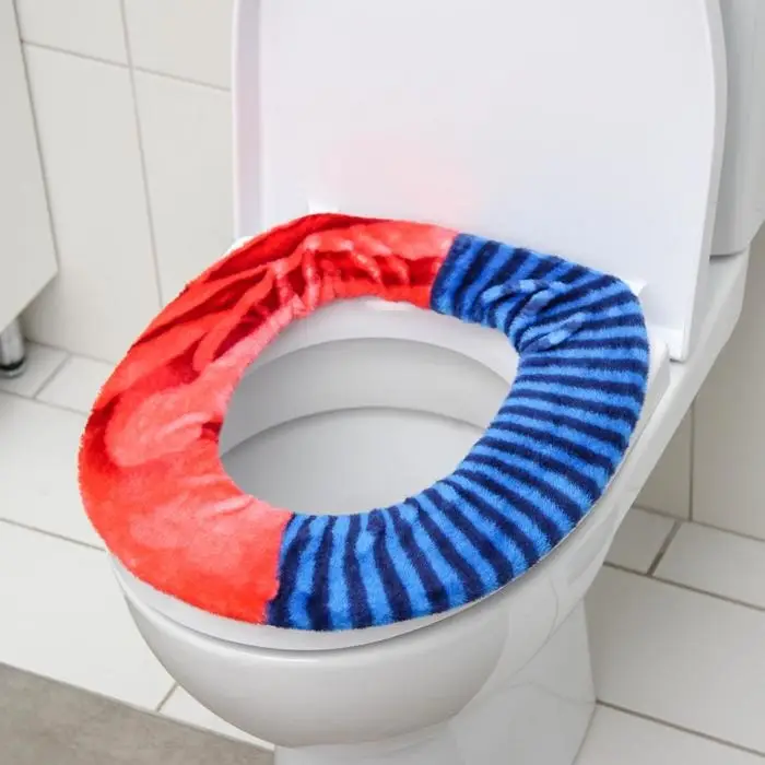 Чехол на сиденье для унитаза на резинке «Лёгкость», 35×39 см, цвет МИКС Чехол на сиденье для унитаза на резинке «Лёгкость», 35×39 см, цвет МИКС