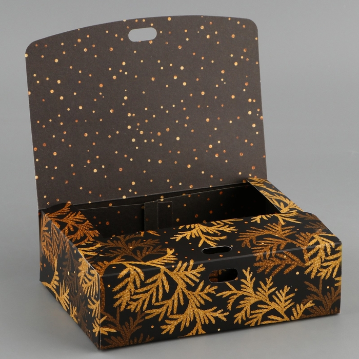 Коробка подарочная новогодняя складная двухсторонняя «Новый год», 16.5 х 12.5 х 5 см, БЕЗ ЛЕНТЫ, Новый год Коробка подарочная новогодняя складная двухсторонняя «Новый год», 16.5 х 12.5 х 5 см, БЕЗ ЛЕНТЫ, Новый год