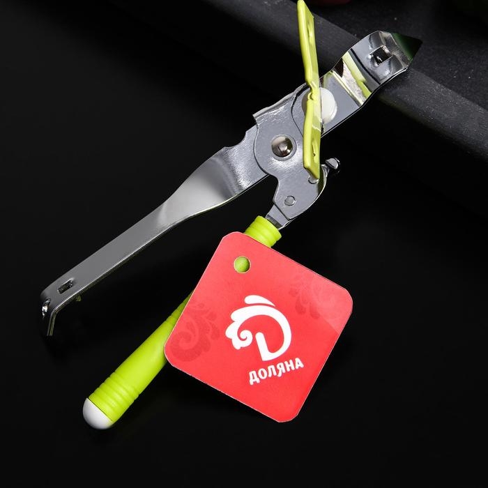 Нож консервный Доляна «Оригинал», 16 см, цвет зелёный Нож консервный Доляна «Оригинал», 16 см, цвет зелёный