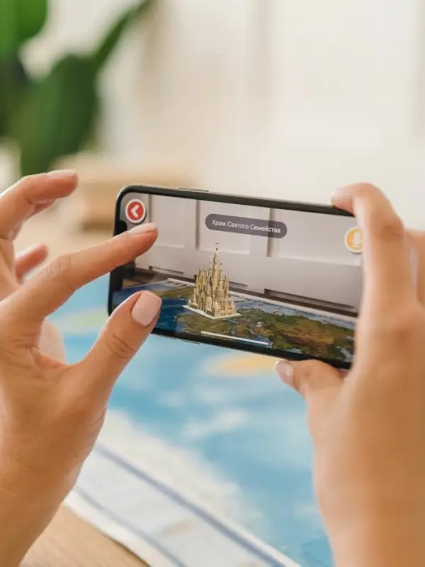 Карта Мира интерактивная, физическая, 101&times;66 см, 1:29 млн, ламинированная настенная