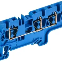 ARMAFIX Клемма пружинная CX4-3 BU 4мм2 трехконтактная синяя IEK