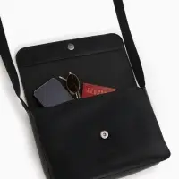 Сумка женская мессенджер на магните, 28&times;6&times;18 см, чёрный