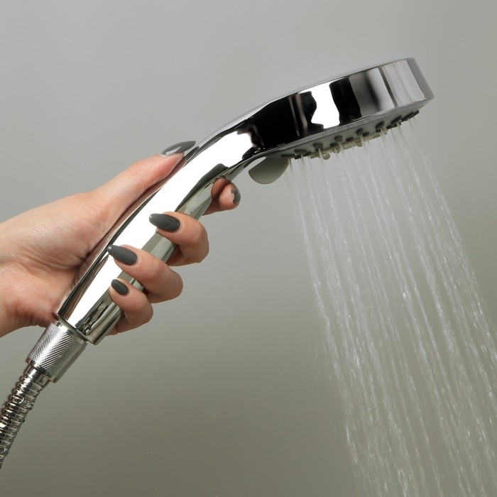 Душевая лейка Accoona G06, 3 режима, корпус пластик, цвет хром