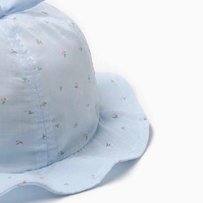 Панама детская Панама детская "Колокольчик" MINAKU, цвет голубой, р-р 48