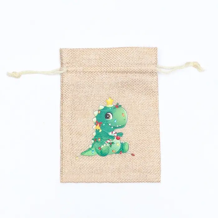 Мешок подарочный с термонаклейкой, 10×14 см Мешок подарочный с термонаклейкой, 10×14 см