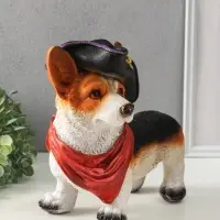 Копилка для денег &laquo;Собака Корги, пират&raquo;, 26&times;28&times;14 см