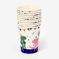 Бумажные стаканы "Дино" (набор 10шт)