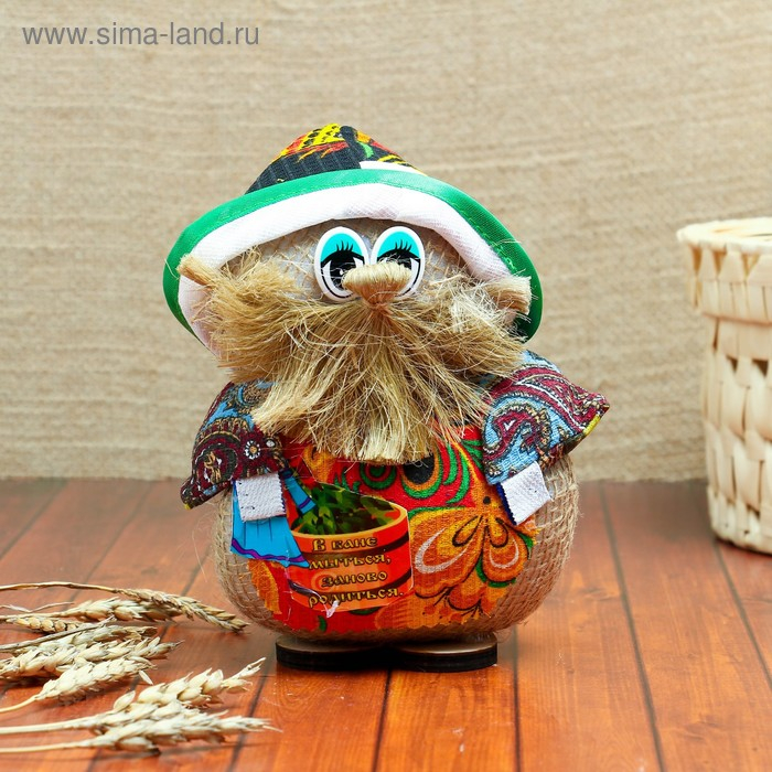 Оберег «Домовой Нафаня Банщик», 15 см, микс Оберег «Домовой Нафаня Банщик», 15 см, микс