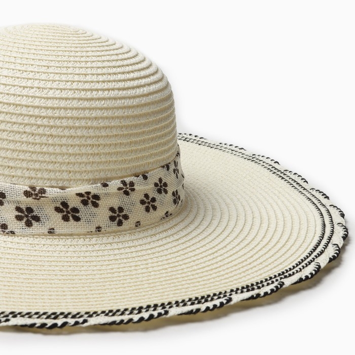 Шляпа женская MINAKU, цв. молочный, р-р 58