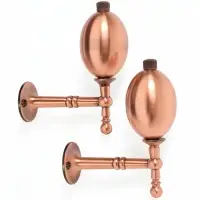 Крючок - держатель для штор CAPPIO KS050, алюминий, цвет медь, 2 шт.