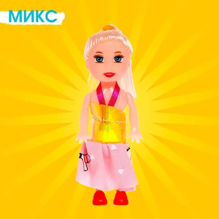 Кукла малышка «Рита» в платье, МИКС Кукла малышка «Рита» в платье, МИКС