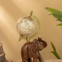 Глобус сувенирный, 11×8×21 см, подставка дерево